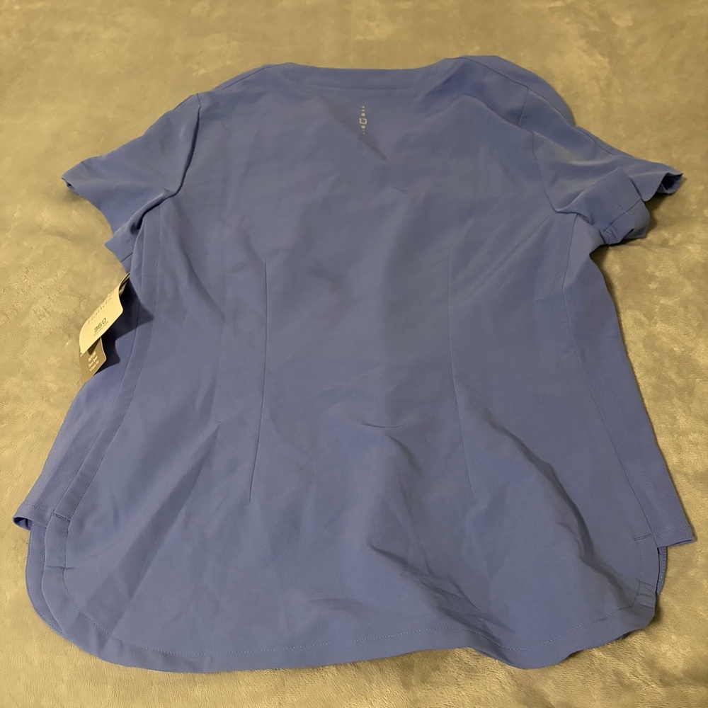 Blue V-Neck scrub top - Picture 5 of 6